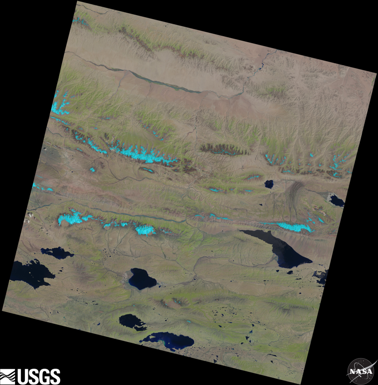 Landsat satellite image original data set of Salt Lake distribution area in Qinghai Province (2020)