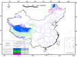 China permafrost map based Circum-Arctic map of permafrost and ground-Ice conditions, Version 2 (1997)