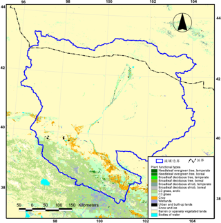 黑河流域1公里植被功能型格网数据集（2000）