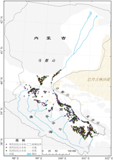 黑河流域明代以后古居民点分布数据集